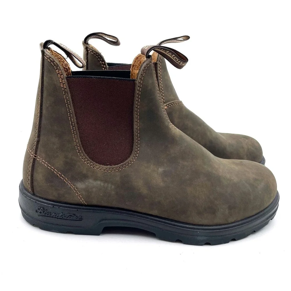 Blundstone 585 Chelsea Boots Rustic Brown Leather Ankle Sz 11 US / 10 AU Men's